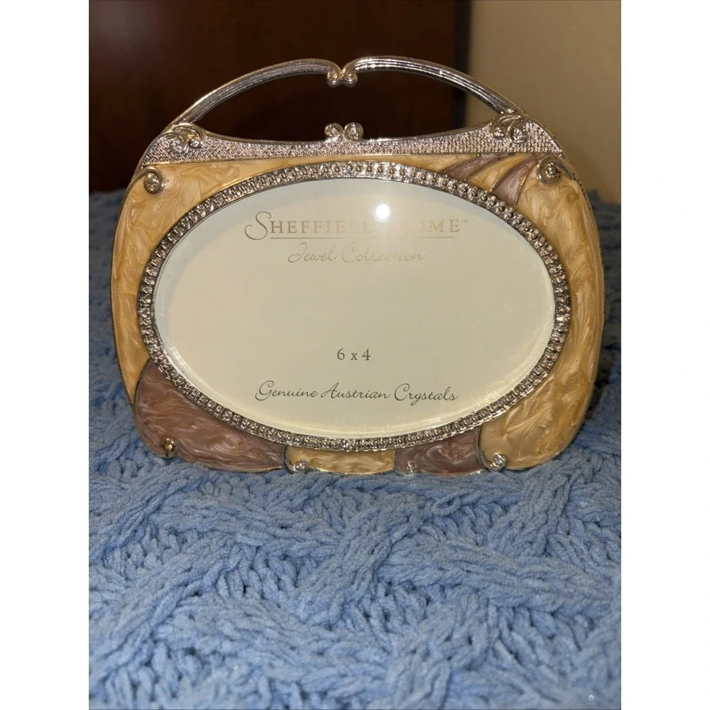 Photo Frame By Sheffield Home Jewel Collection Purse ShapeAustrian Crystals 6x4